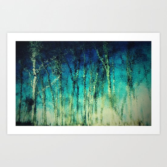 forest reflected Art Print