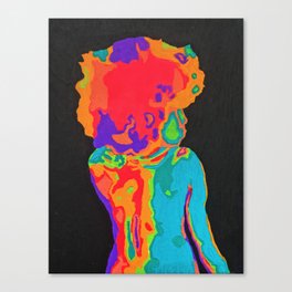 Title: Paint By Numbers #258: Fluorescent Feminist Canvas Print