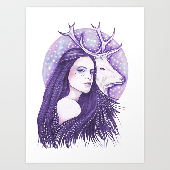 Deer Spirit Art Print