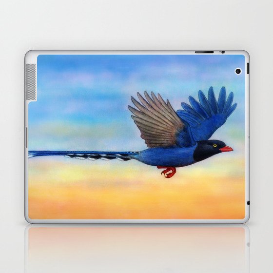 Taiwan Blue Magpies (2) Laptop & iPad Skin