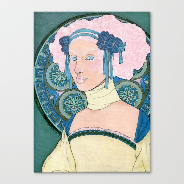 Katherine Canvas Print by ladyatlarge