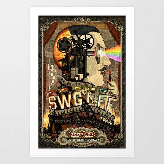 13th Annual Southwest Gay & Lesbian Film Festival Art Print