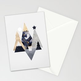 Christmas Mountains Stationery Card