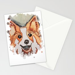 Icelandic Sheepdog Watercolor Sketch Stationery Cards