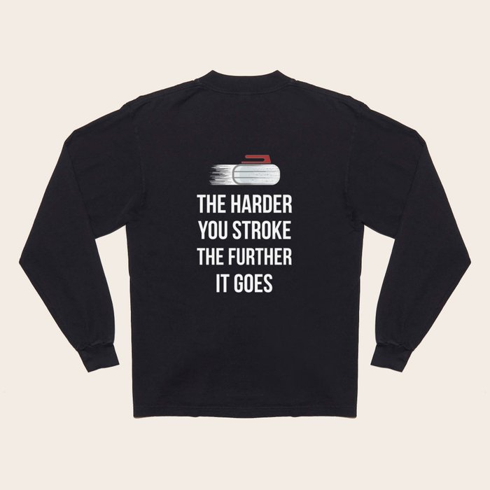 Funny curling shirts sales