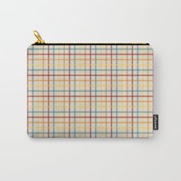 Multi Check 2 - red teal orange yellow Carry-All Pouch