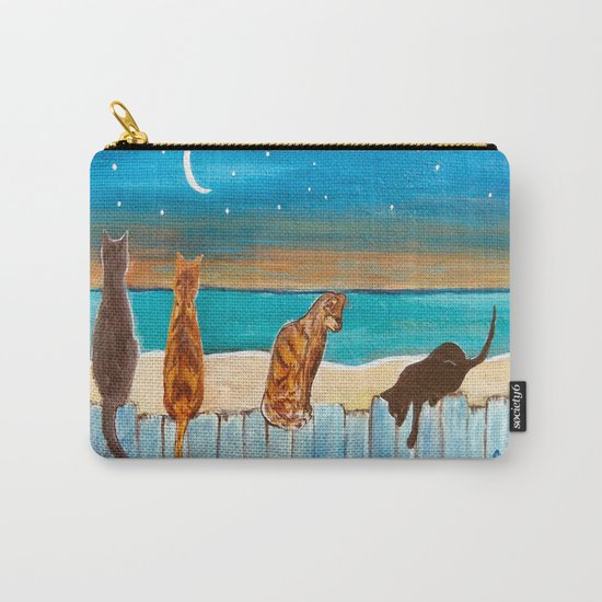 Cats on a Fence Carry-All Pouch