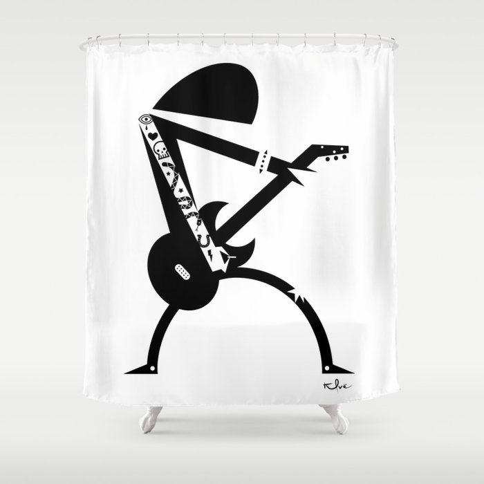 Punk Rocker Shower Curtain