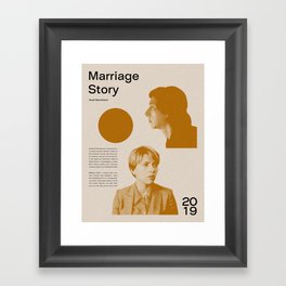 Marriage Story Poster Framed Art Print