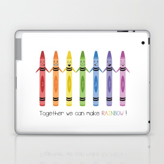 Together we can make rainbow Laptop & iPad Skin