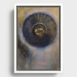 Head within an Aureole - Odilon Redon Framed Canvas