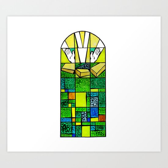 Abstract Qubism Square Resurrection Easter Sunday Tomb Jesus