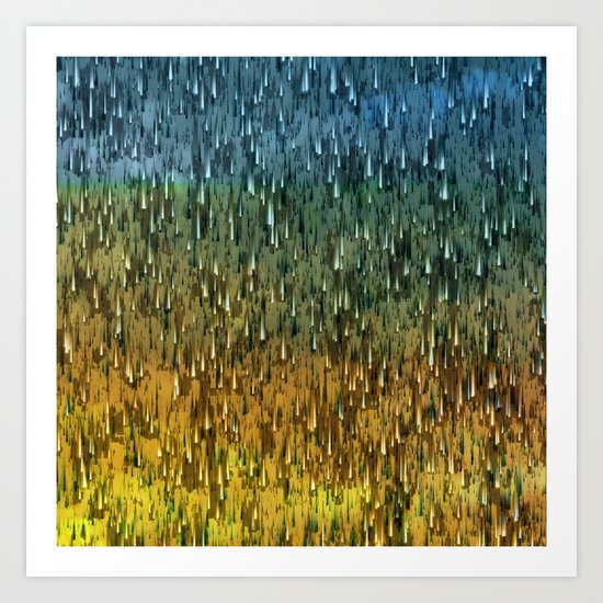 Raining Forest / Autumn 16-10-16 Art Print