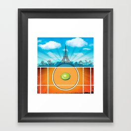 Paris Tennis Framed Art Print