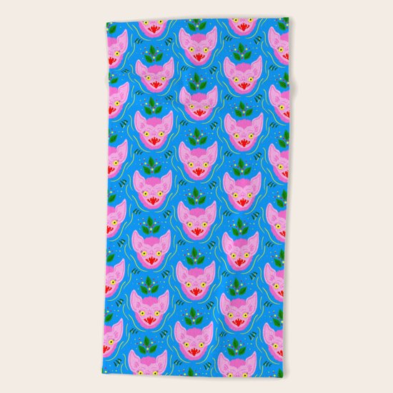 Vampire Bat Beach Towel