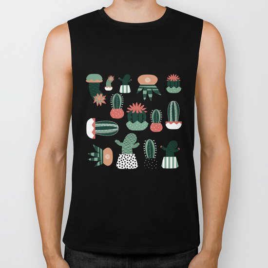 Succulents Biker Tank