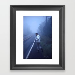 Ali jogging Framed Art Print