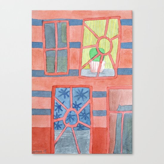 The Red House Canvas Print