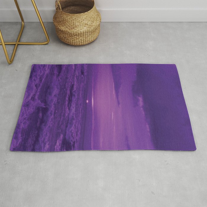 Aesthetic Purple Sunset Rug