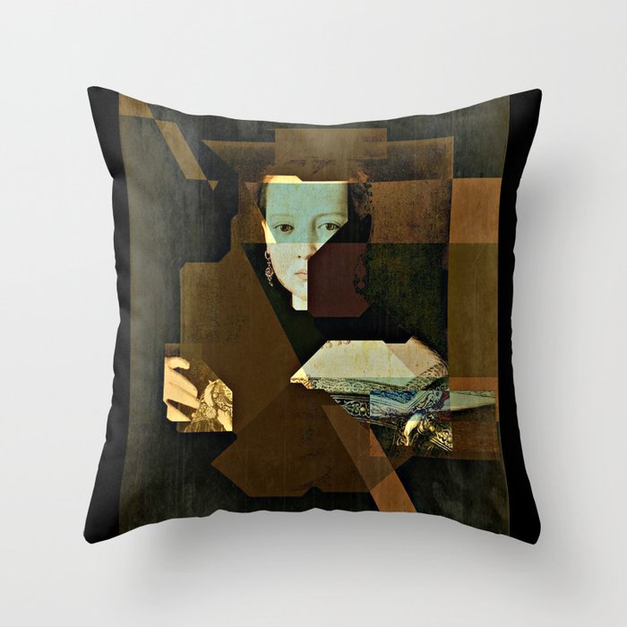 Marie v2 Bronzino Throw Pillow
