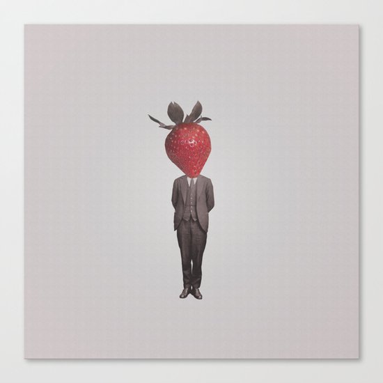 Strawberry Mugshot Canvas Print