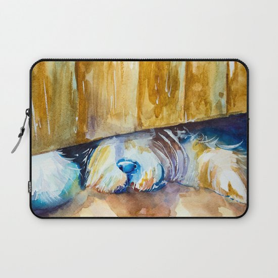 who is there? Laptop Sleeve