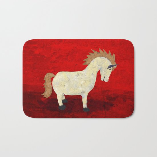 Vintage Pony Design Bath Mat
