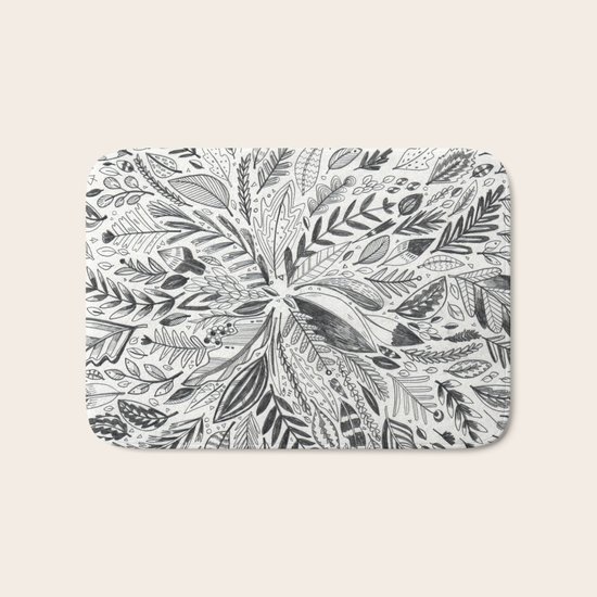 Botanic Pattern Bath Mat
