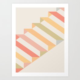 Geometric Terraces #3 Art Print