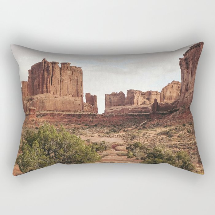 Desert Red Utah Rocks Rectangular Pillow