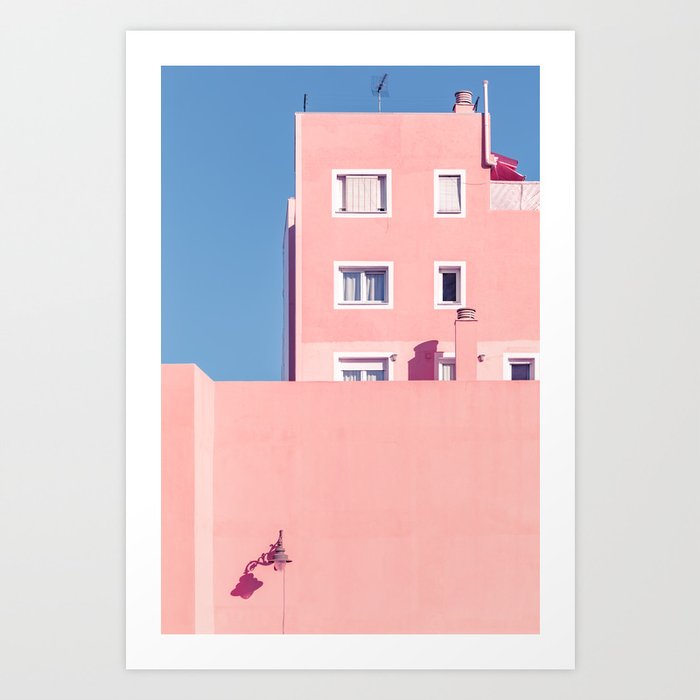 Sunny House And Blue Sky Art Print