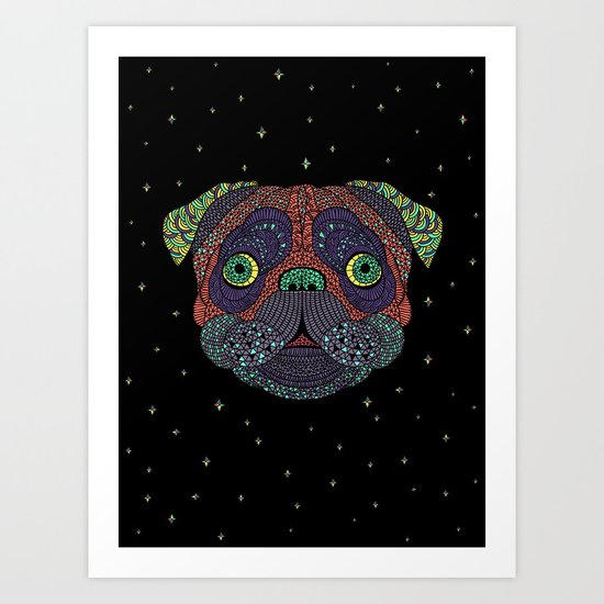 Intergalactic Dog Art Print
