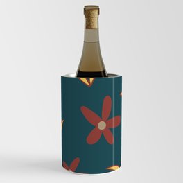 Autumn Flowers and Leaves Wine Chiller