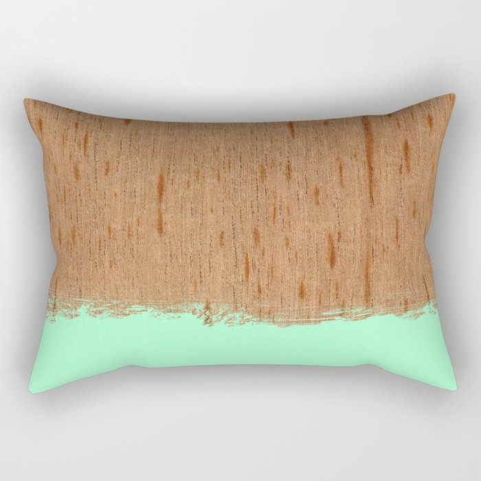 Dipped Wood Cedar Spanish Rectangular Pillow By Mattborchert