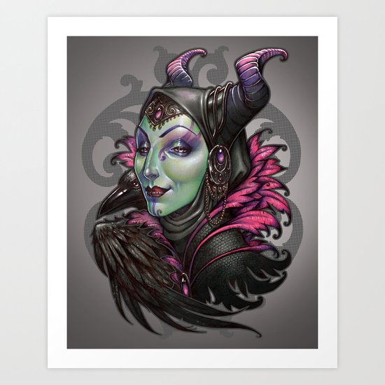 Mistress of Evil Art Print