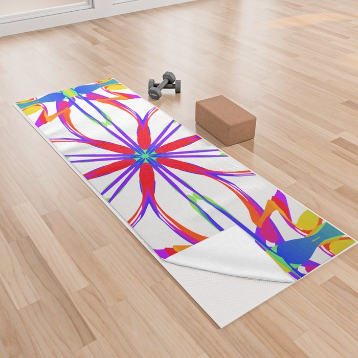 Mandala Flower Mandala Art Yoga Towel