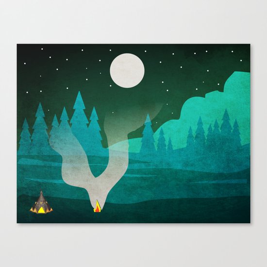 Camping Canvas Print