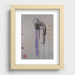 YOGA: Freedom Recessed Framed Print