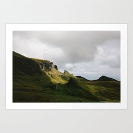 Emerald | Isle of Skye Scotland Travel Photography | Green Mountain Travel Photo Art Art Print Art Print
