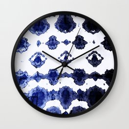 Habotai Shibori Ikat Wall Clock