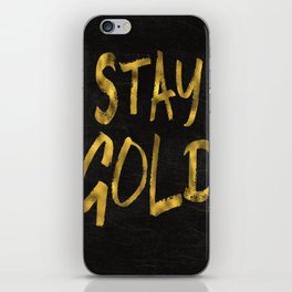 Stay Gold II iPhone Skin