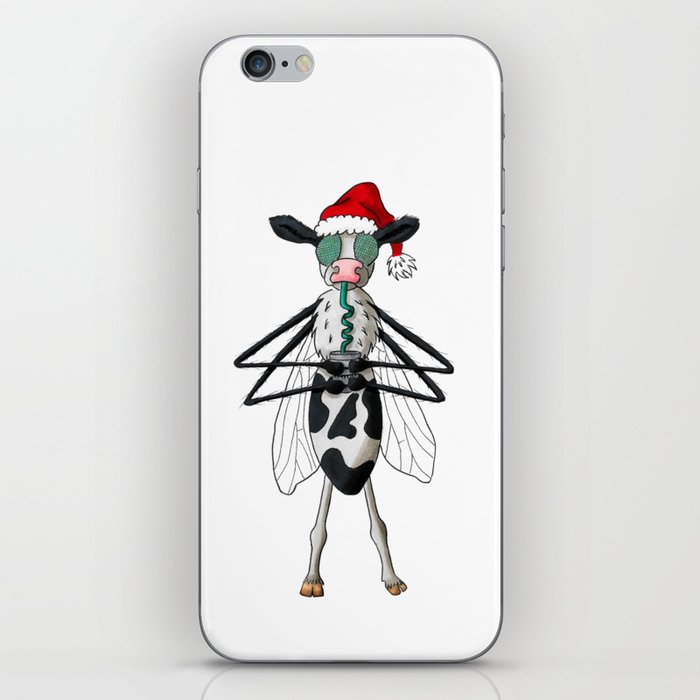 funny Cow-Mosquito iPhone Skin