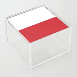 Poland Flag Print Polish Country Pride Patriotic Pattern Acrylic Box