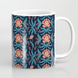 Tangerine Damask Coffee Mug