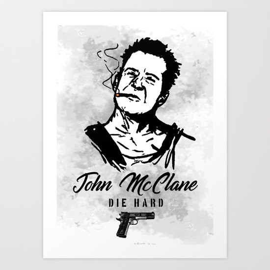 Die Hard John Mcclane Art Print By Mysunlife Society6 453x742 drawings creative path studio. die hard john mcclane art print by mysunlife