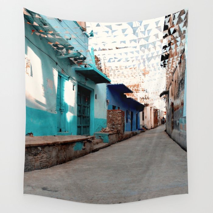 Streets of India. Wall Tapestry