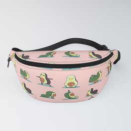 Avocado Yoga in Pink Fanny Pack
