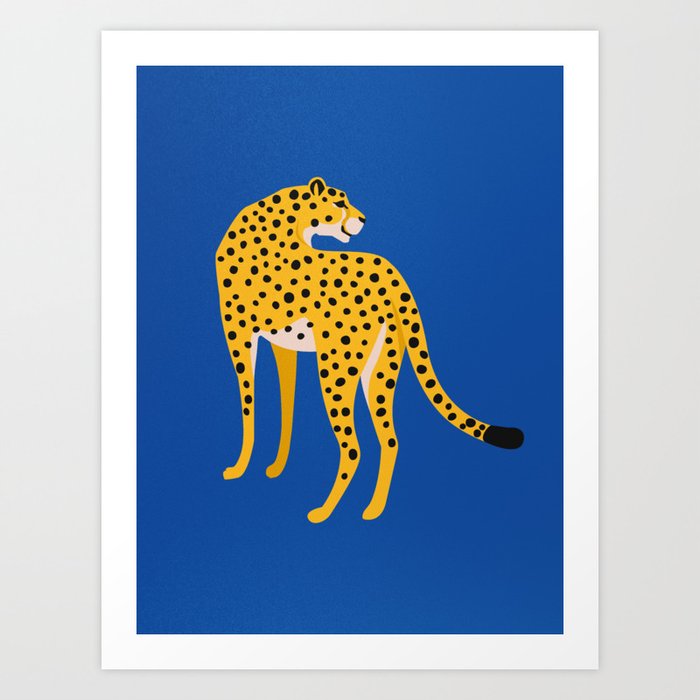 The Stare 2: Golden Cheetah Edition Art Print