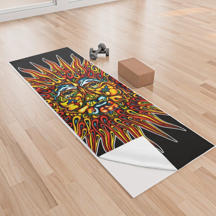 Psychedelic Sun Yoga Towel