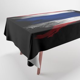 Thailand flag brush stroke, national flag Tablecloth